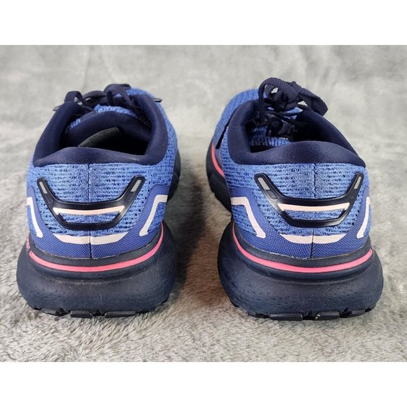 Brooks Ghost 15 Running Shoes Womens Size 9.5 Blue Peacoat Pink Athletic Sneaker - Picture 2 of 11